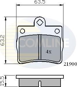 Comline CBP0220 - Kit de plaquettes de frein, frein à disque cwaw.fr