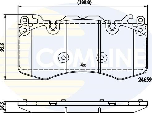 Comline CBP02211 - Kit de plaquettes de frein, frein à disque cwaw.fr