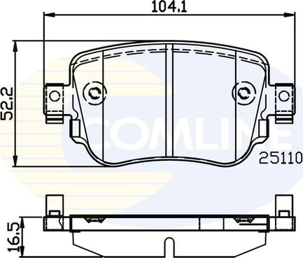 Comline CBP02220 - Kit de plaquettes de frein, frein à disque cwaw.fr