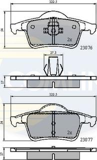 Comline CBP0729 - Kit de plaquettes de frein, frein à disque cwaw.fr