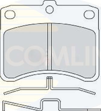 Comline CBP0770 - Kit de plaquettes de frein, frein à disque cwaw.fr