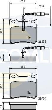 Comline CBP1455 - Kit de plaquettes de frein, frein à disque cwaw.fr