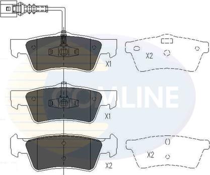 Comline CBP16062 - Kit de plaquettes de frein, frein à disque cwaw.fr