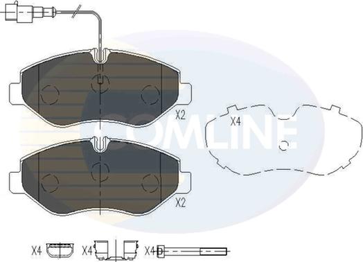 Comline CBP16034 - Kit de plaquettes de frein, frein à disque cwaw.fr