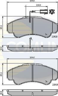 Comline CBP11041 - Kit de plaquettes de frein, frein à disque cwaw.fr