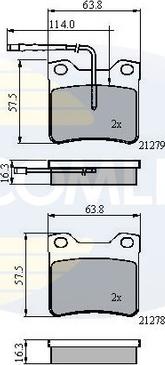 Comline CBP11060 - Kit de plaquettes de frein, frein à disque cwaw.fr