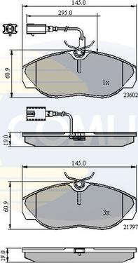 Comline CBP11031 - Kit de plaquettes de frein, frein à disque cwaw.fr