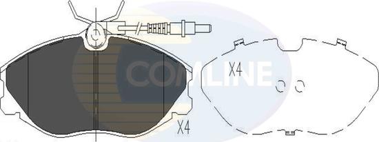 Comline CBP11129 - Kit de plaquettes de frein, frein à disque cwaw.fr