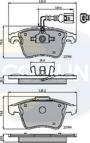 Comline CBP11311 - Kit de plaquettes de frein, frein à disque cwaw.fr