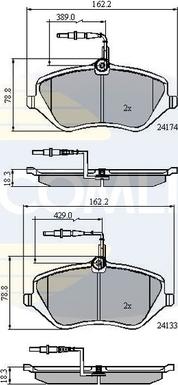 Comline CBP11251 - Kit de plaquettes de frein, frein à disque cwaw.fr