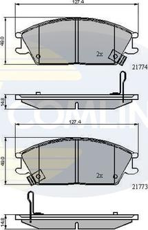 Comline CBP3922 - Kit de plaquettes de frein, frein à disque cwaw.fr