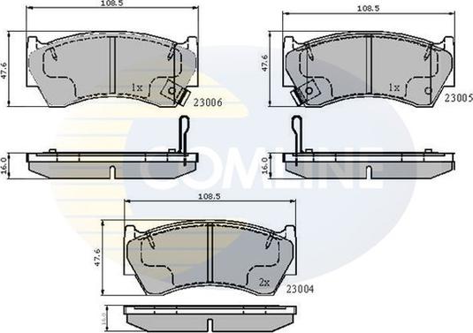 Comline CBP3449 - Kit de plaquettes de frein, frein à disque cwaw.fr