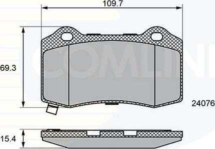 Comline CBP36065 - Kit de plaquettes de frein, frein à disque cwaw.fr