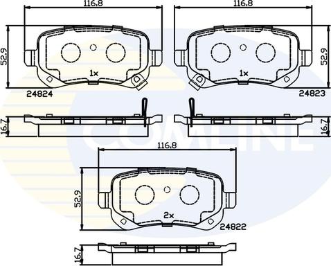 Comline CBP36067 - Kit de plaquettes de frein, frein à disque cwaw.fr