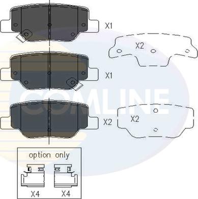 Comline CBP36010 - Kit de plaquettes de frein, frein à disque cwaw.fr