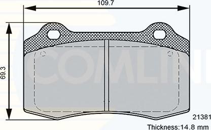 Comline CBP36089 - Kit de plaquettes de frein, frein à disque cwaw.fr