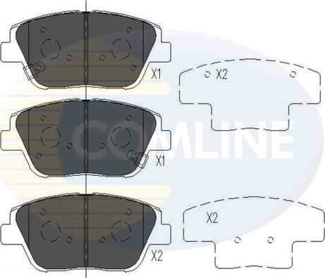 Comline CBP36080 - Kit de plaquettes de frein, frein à disque cwaw.fr