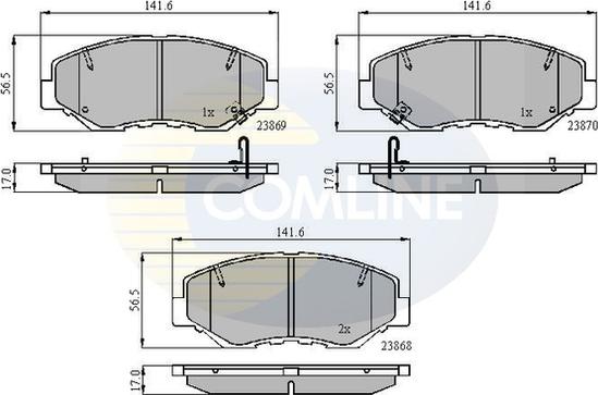 Comline CBP31194 - Kit de plaquettes de frein, frein à disque cwaw.fr