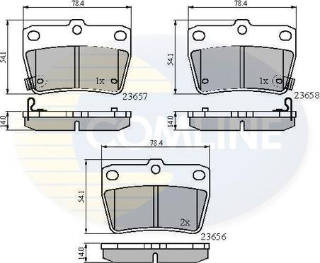 Comline CBP31134 - Kit de plaquettes de frein, frein à disque cwaw.fr