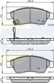 Comline CBP31125 - Kit de plaquettes de frein, frein à disque cwaw.fr