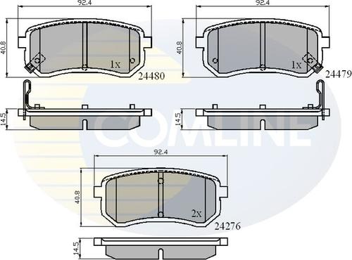 Comline CBP31320 - Kit de plaquettes de frein, frein à disque cwaw.fr