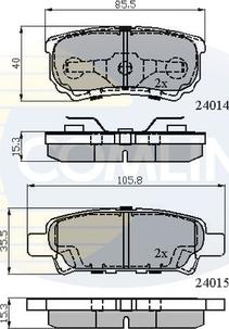 Comline CBP31290 - Kit de plaquettes de frein, frein à disque cwaw.fr