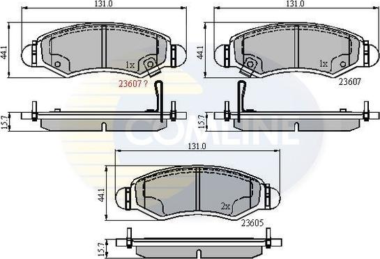 Comline CBP31297 - Kit de plaquettes de frein, frein à disque cwaw.fr