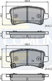 Comline CBP31795 - Kit de plaquettes de frein, frein à disque cwaw.fr