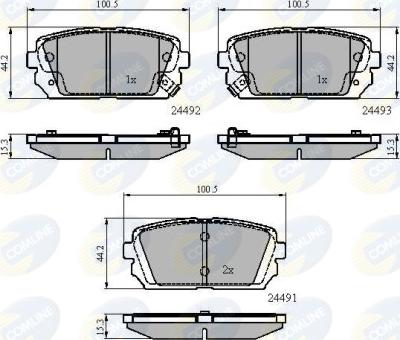 Comline CBP31757 - Kit de plaquettes de frein, frein à disque cwaw.fr