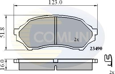 Comline CBP3817 - Kit de plaquettes de frein, frein à disque cwaw.fr