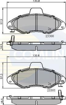 Comline CBP3393 - Kit de plaquettes de frein, frein à disque cwaw.fr