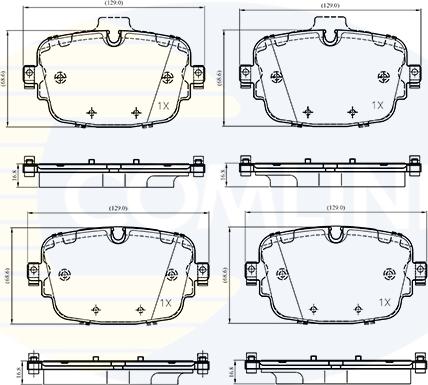 Comline CBP33530 - Kit de plaquettes de frein, frein à disque cwaw.fr