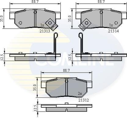 Comline CBP3242 - Kit de plaquettes de frein, frein à disque cwaw.fr