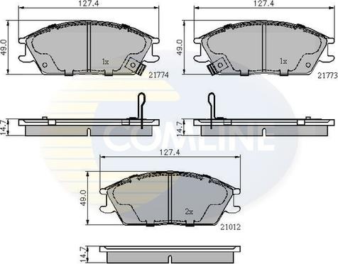 Comline CBP3253 - Kit de plaquettes de frein, frein à disque cwaw.fr