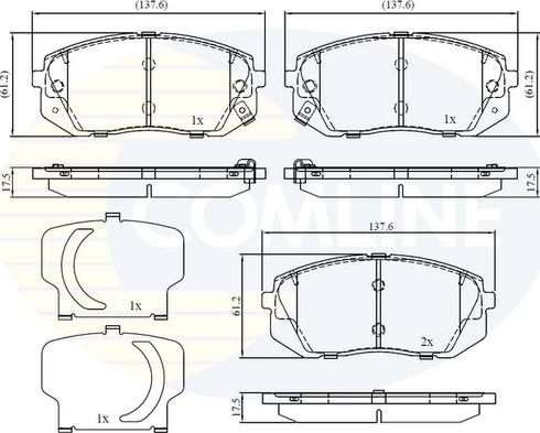 Comline CBP32529 - Kit de plaquettes de frein, frein à disque cwaw.fr