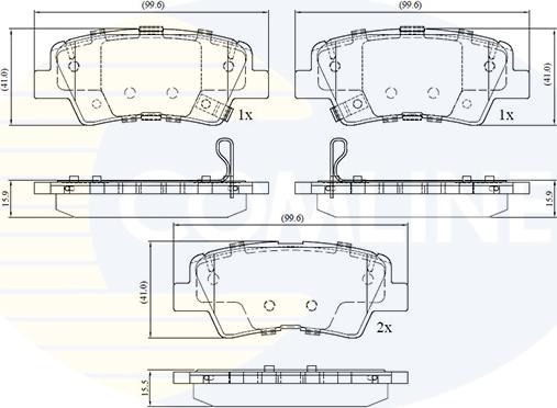 Comline CBP32694 - Kit de plaquettes de frein, frein à disque cwaw.fr