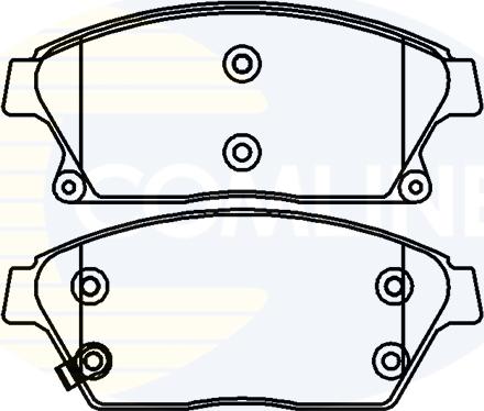 Comline CBP32037 - Kit de plaquettes de frein, frein à disque cwaw.fr