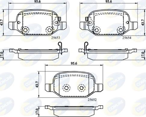 Comline CBP32139 - Kit de plaquettes de frein, frein à disque cwaw.fr