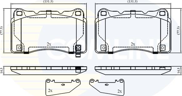 Comline CBP32859 - Kit de plaquettes de frein, frein à disque cwaw.fr