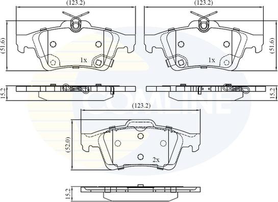 Comline CBP32397 - Kit de plaquettes de frein, frein à disque cwaw.fr