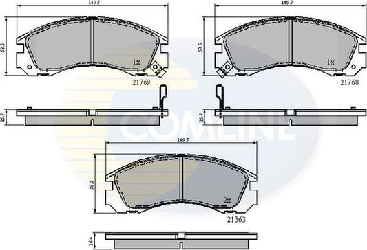 Comline CBP3234 - Kit de plaquettes de frein, frein à disque cwaw.fr