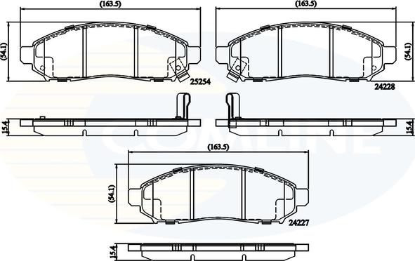 Comline CBP32336 - Kit de plaquettes de frein, frein à disque cwaw.fr