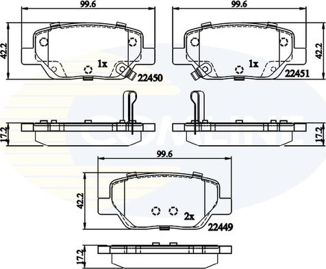 Comline CBP32323 - Kit de plaquettes de frein, frein à disque cwaw.fr