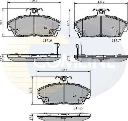 Comline CBP3232 - Kit de plaquettes de frein, frein à disque cwaw.fr