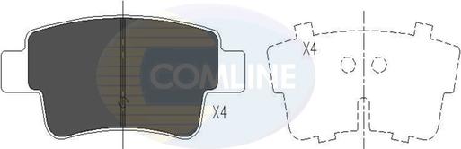 Comline CBP26012 - Kit de plaquettes de frein, frein à disque cwaw.fr