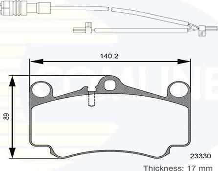 Comline CBP26132 - Kit de plaquettes de frein, frein à disque cwaw.fr