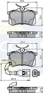 Comline CBP2797 - Kit de plaquettes de frein, frein à disque cwaw.fr