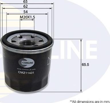 Comline CMZ11431 - Filtre à huile cwaw.fr