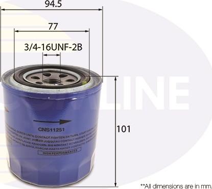 Comline CNS11251 - Filtre à huile cwaw.fr