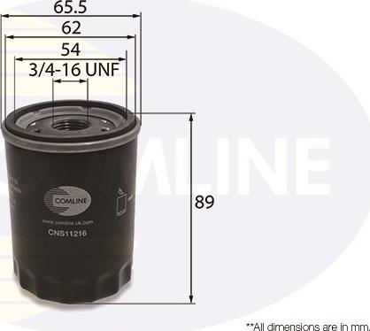 Comline CNS11216 - Filtre à huile cwaw.fr